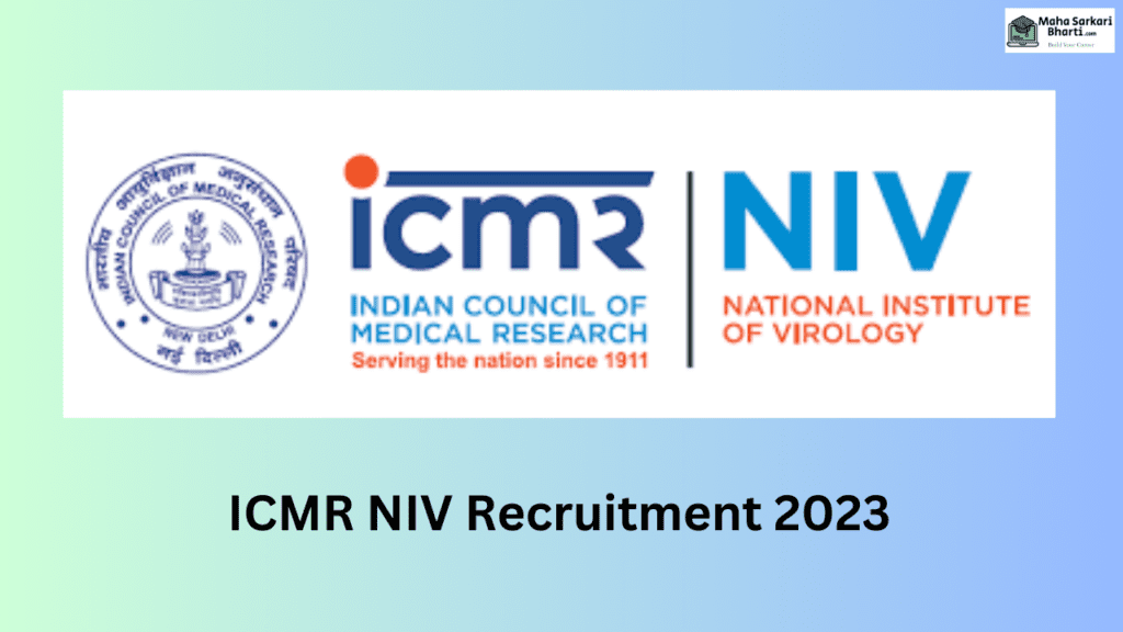 ICMR NIV Technical Assistant Recruitment 2023